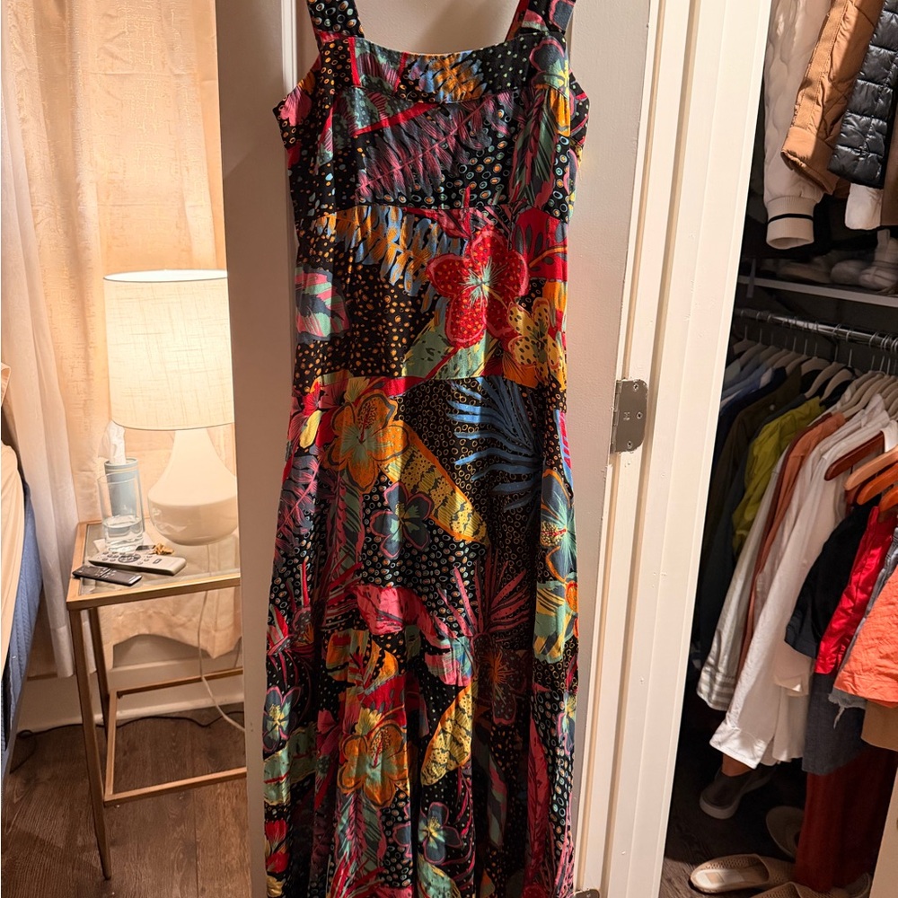 Vince Camuto Multicolor Floral Maxi Dress - Pink, Blue, Green